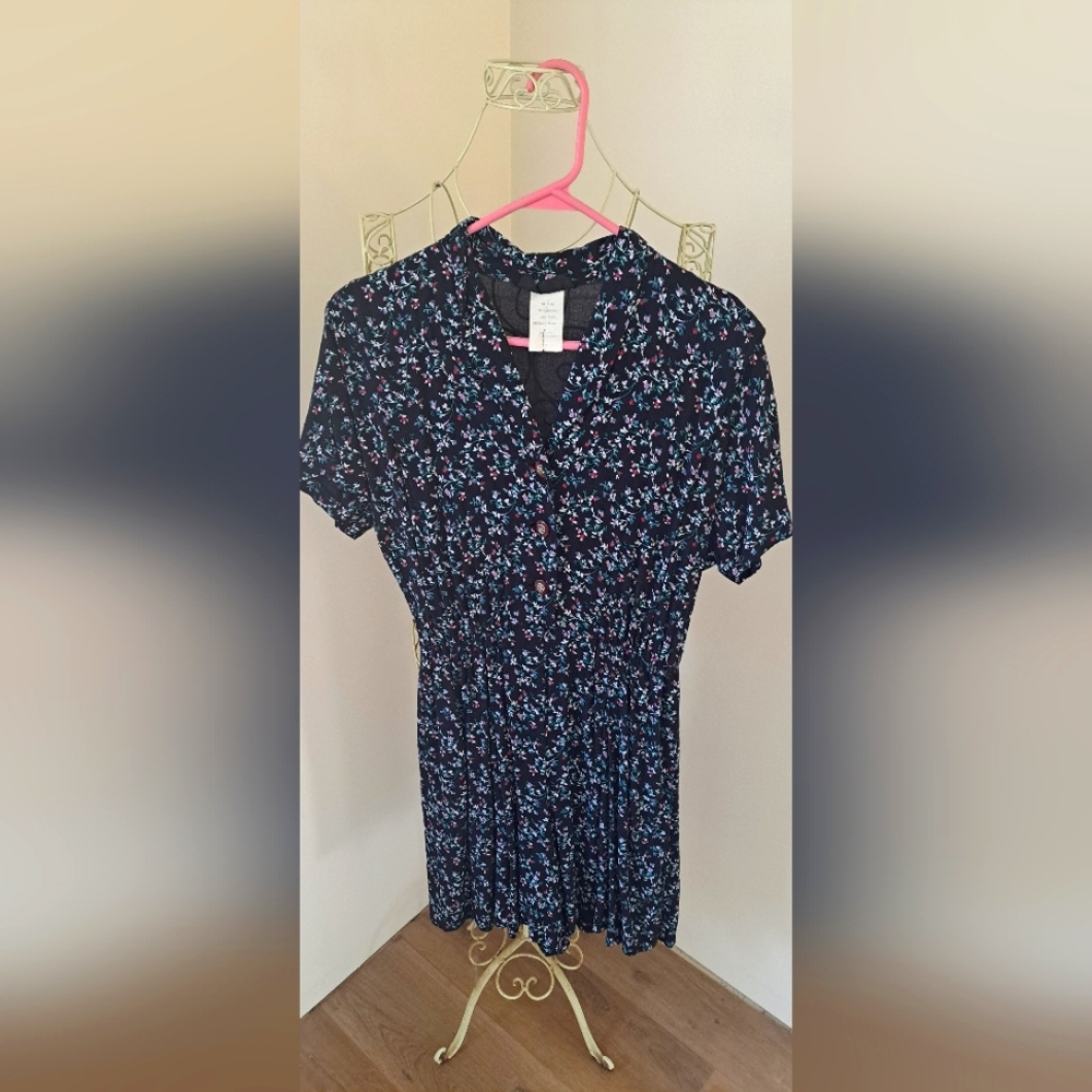 Vintage 80s Jazz 2 Floral Cottagecore Shabby Chic Lightweight romper Size 6.